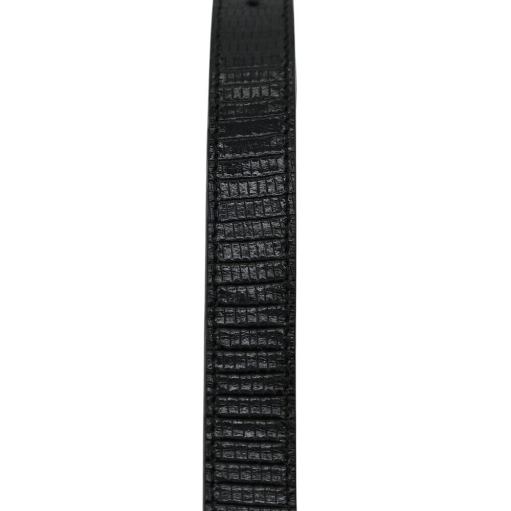 Saint Laurent Black Embossed Leather YSL Logo Charm Bracelet - Picture 11 of 11